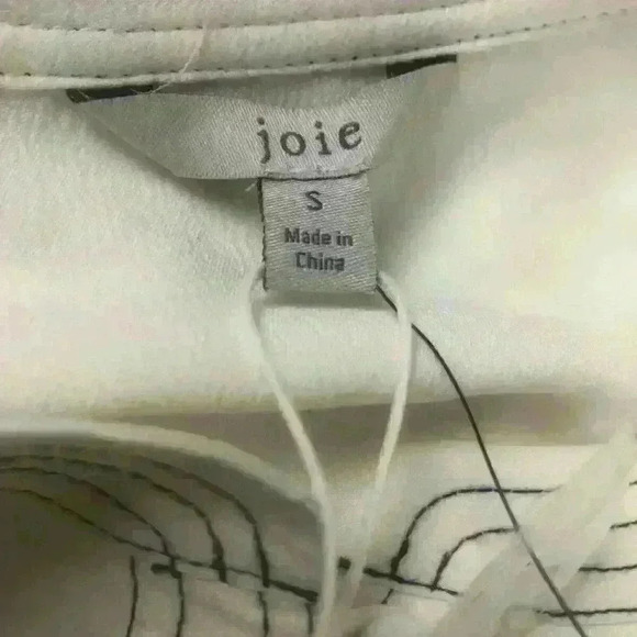 Joie Mirna S Gathered Crepe Blouse Balloon Sleeve - Picture 10 of 11